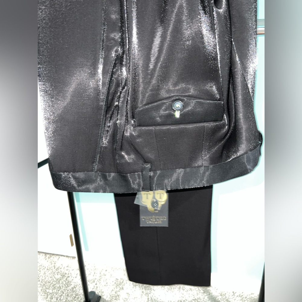 Twisted Tailor Suit Pants in high shine